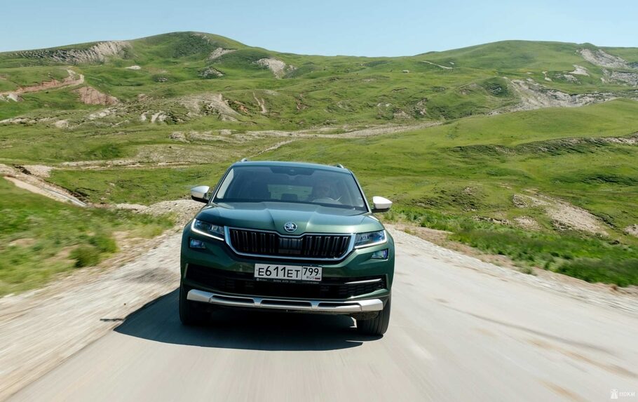 Тест драйв Skoda Kodiaq Scout  разведка дизелем