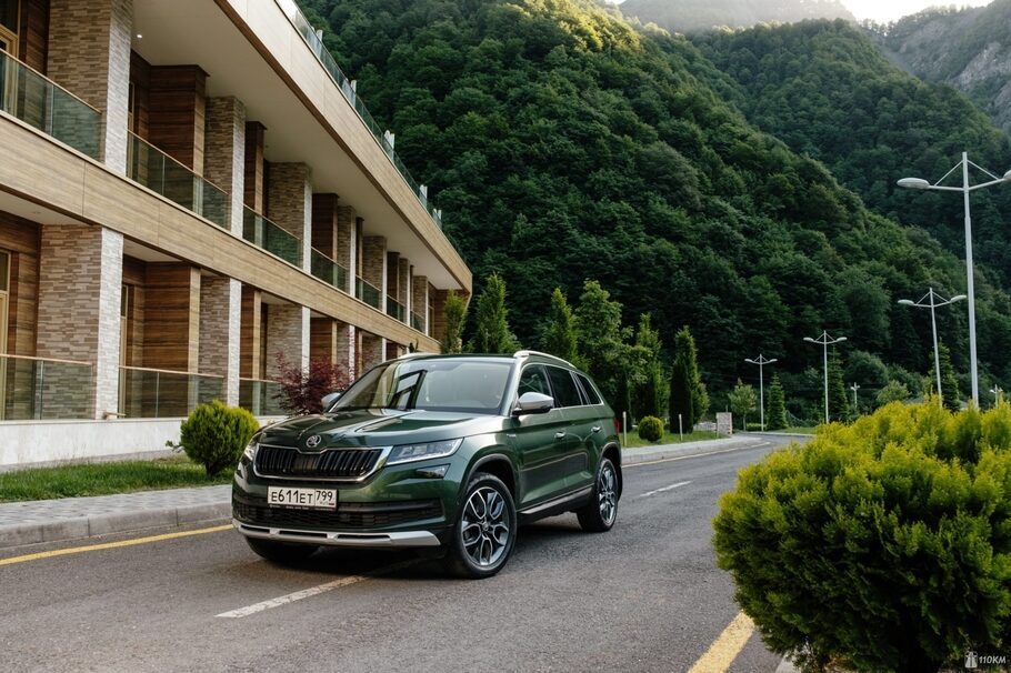 Тест драйв Skoda Kodiaq Scout  разведка дизелем