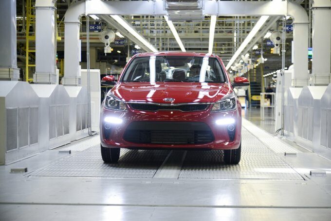 Серийное производство нового KIA Rio уже стартовало на заводе «Хендэ Мотор Мануфактуринг Рус» («ХММР») в Санкт-Петербурге