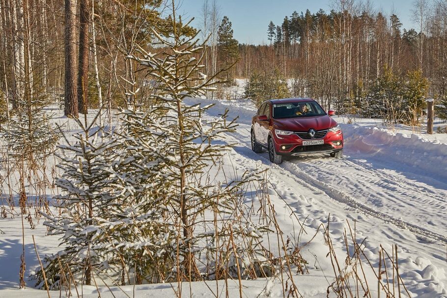 Зимний тест драйв Рено Аркана: коньки подпевают, звеня. Полный привод 4x4 на вариаторе