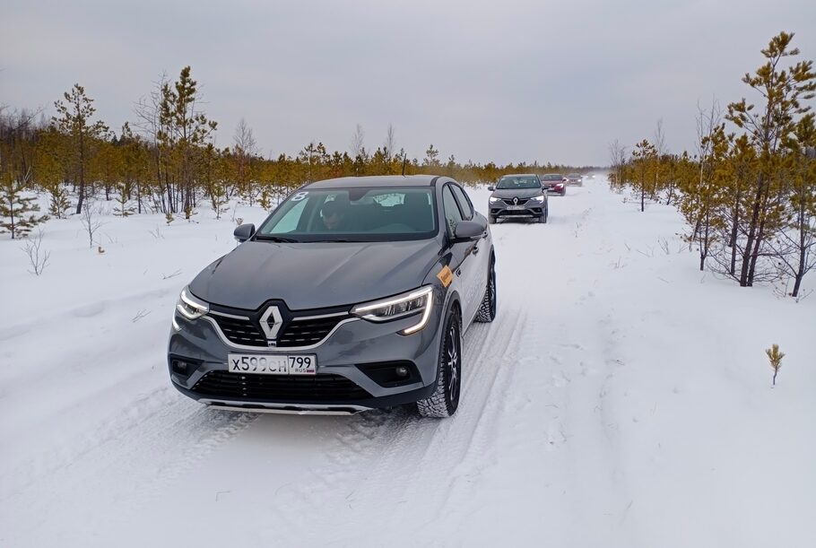 Зимний тест драйв Рено Аркана: коньки подпевают, звеня. Полный привод 4x4 на вариаторе